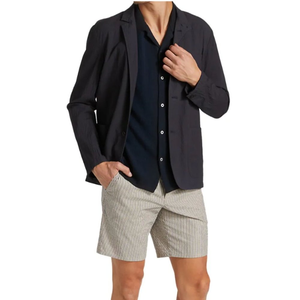 NWT Rag & Bone Kent Seersucker Blazer Size 40